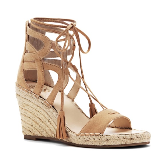 Vince Camuto Size 9 Tannon Espadrille Wedge Sandal - Picture 2 of 8